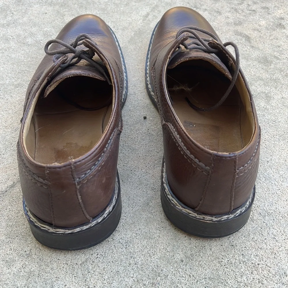 John Varatos Brown Leather Casual/Dressy Oxford Shoe Men's Size 12